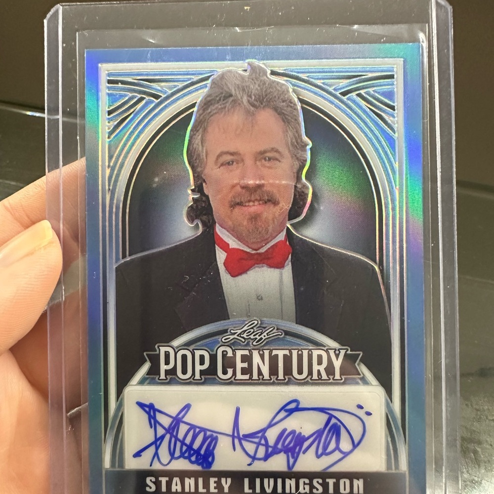 Leaf Pop Century Stanley Livingston autographed card 14/20